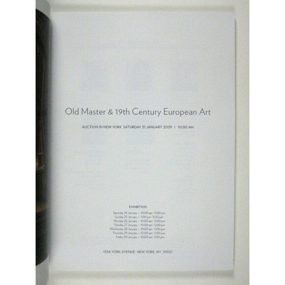 Sothebys Auction Catalog 2009 New York 19th Century Master European Art N08517 - Picture 3 of 6
